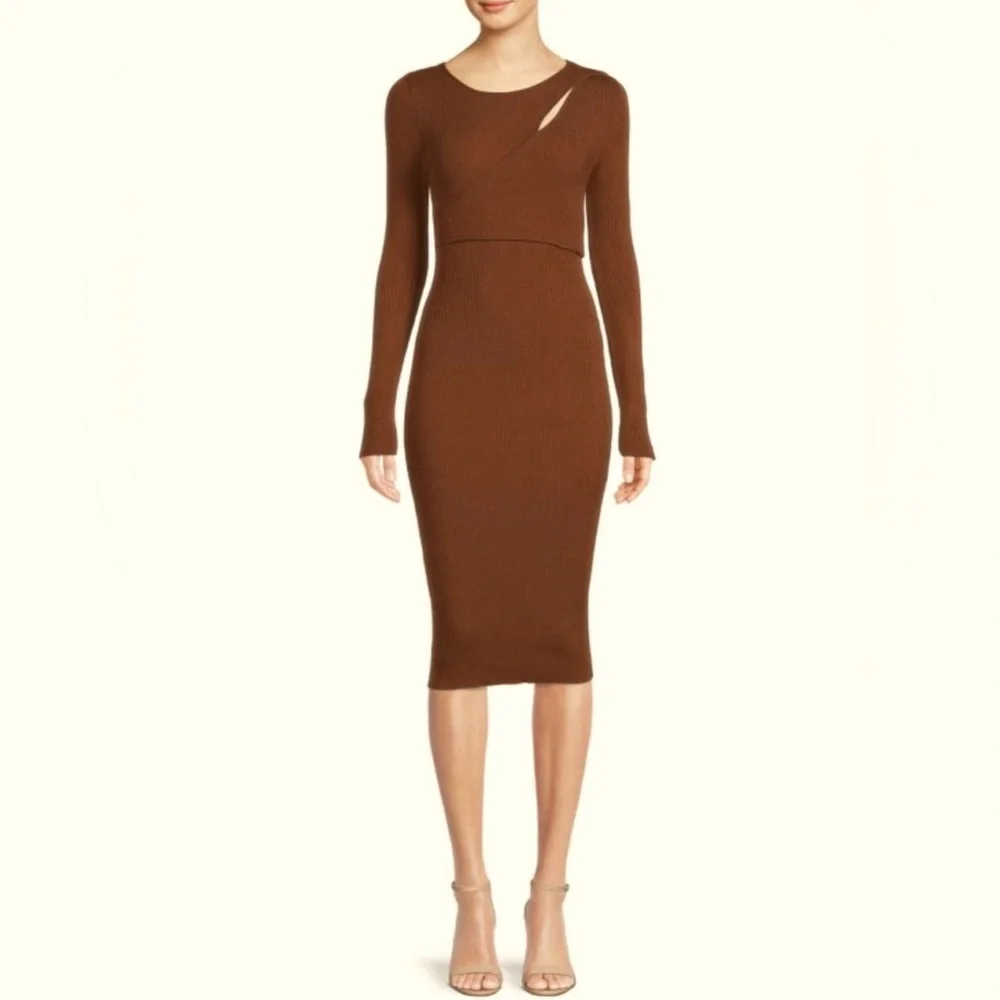 Olive & Oak Cut-Out Body-con Dress - Picture 1 of 9